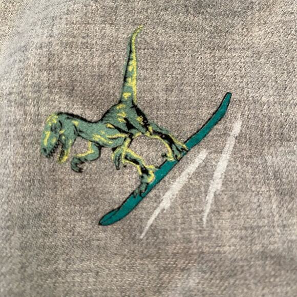 dinosaur water skiing Button-Down Cat & Jack L NWT - Picture 5 of 6